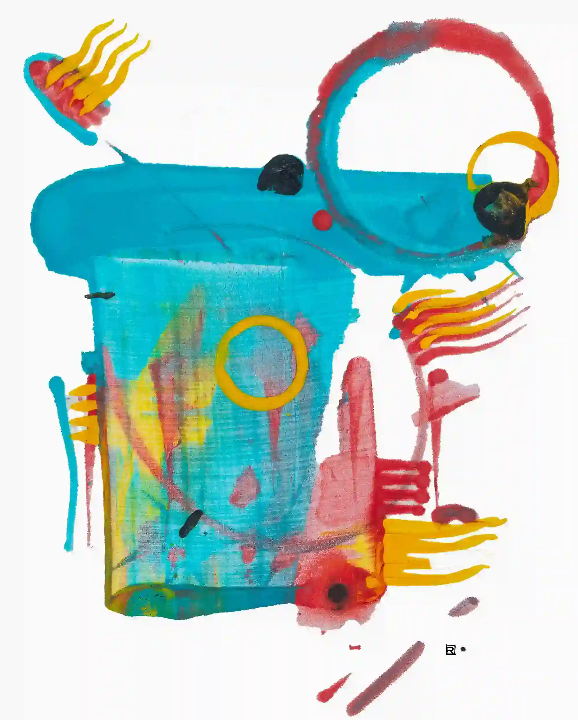 Chiffren der Unvernunft - Tempera - Pigmentfarben