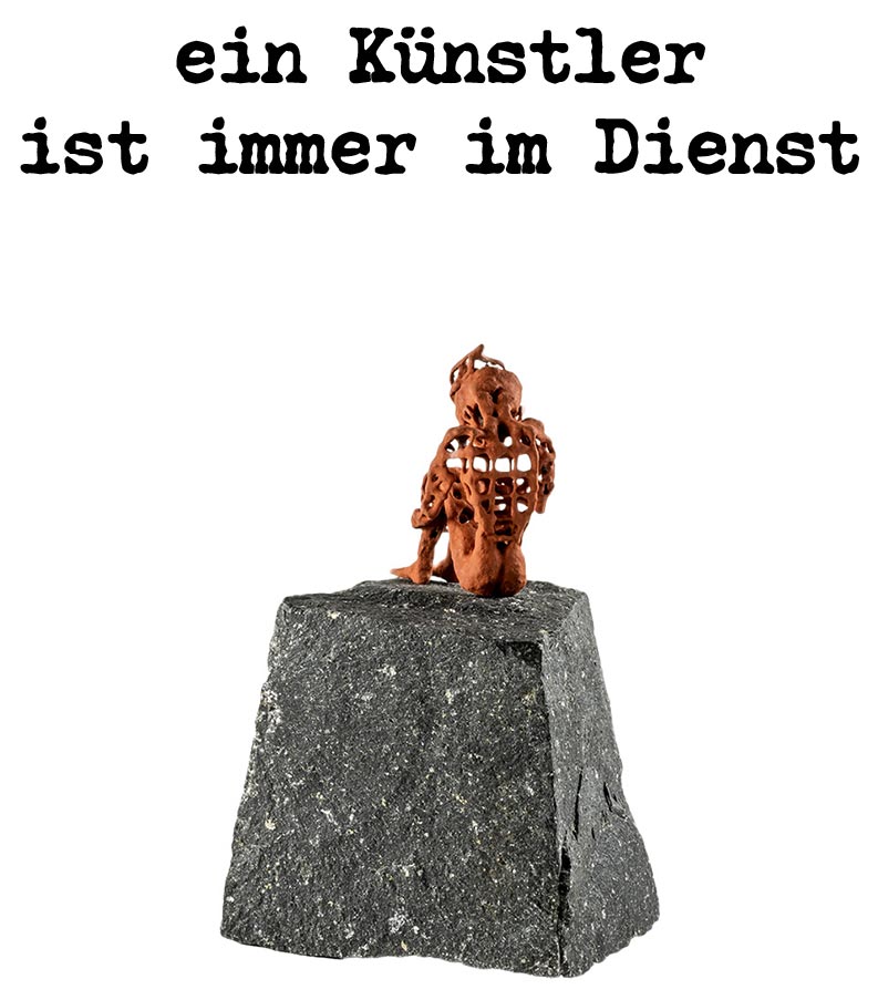 Ein Kuenstler ist immer im Dienst - german author roman ladwein